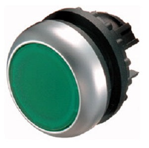 botón luminoso rasante momentáneo, verde