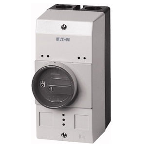 caja para pkzm0, ip55, con mando rotatorio negro/gris