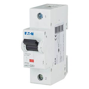 Interruptor Termomagnético 25A, 1 Polo, 25kA, Curva C