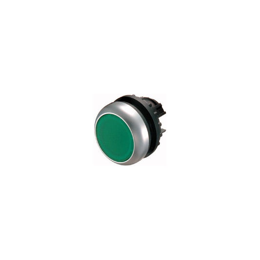 botón rasante con enclavamiento, verde