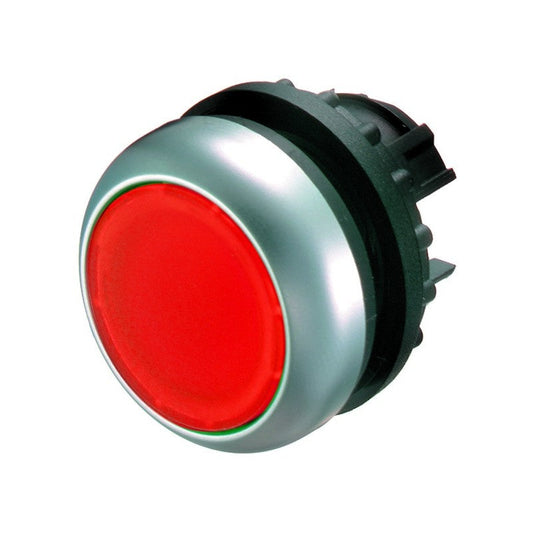 botón luminoso rasante con enclavamiento, rojo